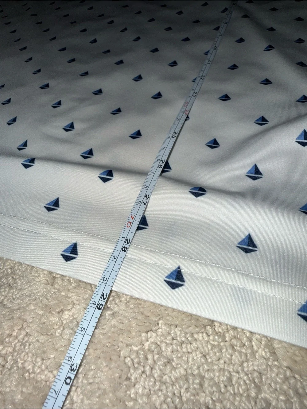 Polo by Ralph Lauren White Polo with Navy Sailboat Motif